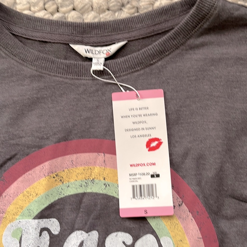 Nwt Wildfox “Easy Does It” Statement Sweatshirt - image 8